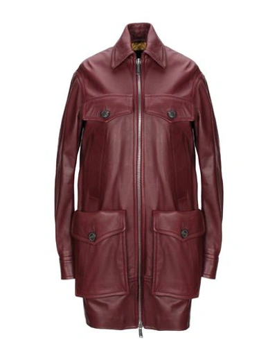 Shop Dsquared2 Jackets In Maroon
