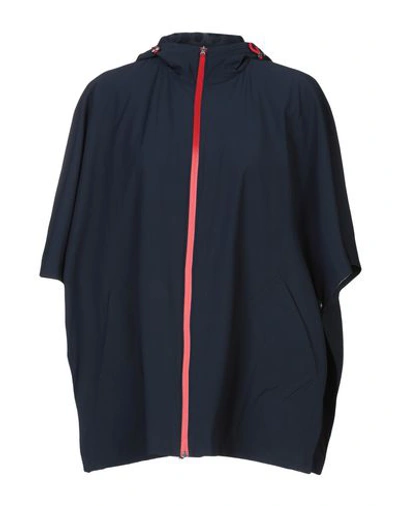 Shop Aquascutum Capes & Ponchos In Dark Blue