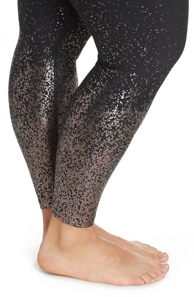 Shop Beyond Yoga Alloy Ombré Leggings In Black Gunmetal Speckle