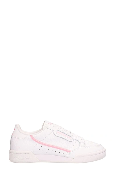 Shop Adidas Originals Continental 80 White Leather Sneakers