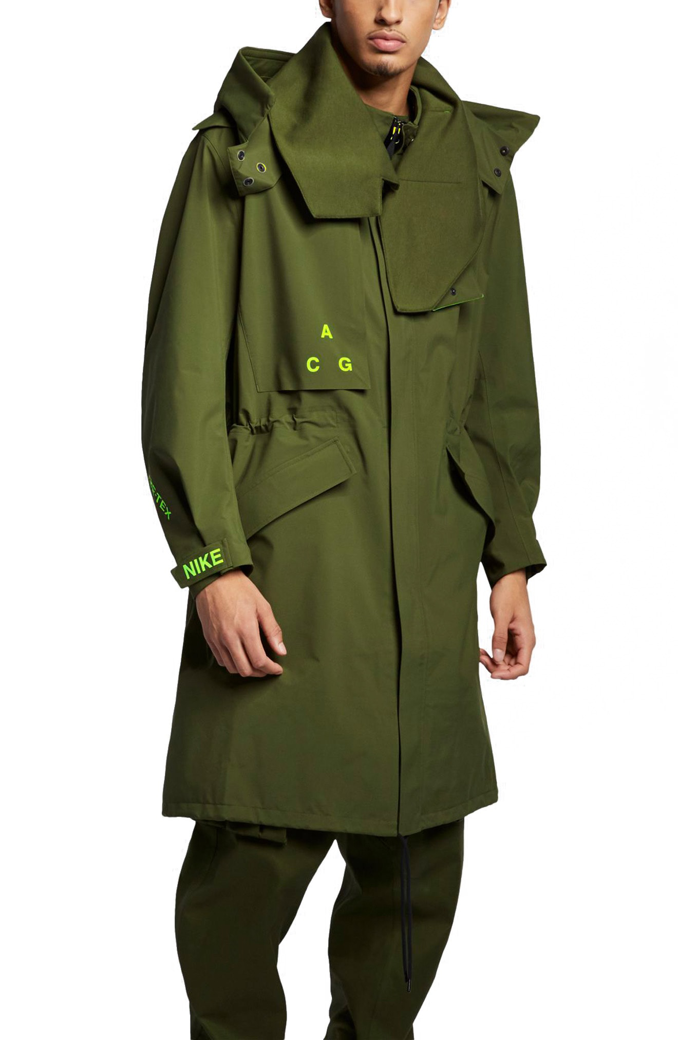 Nike Lab Acg Gore Tex In Olive Canvas Glow Modesens