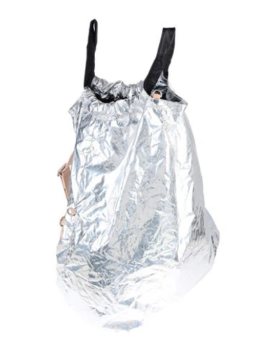 Shop Maison Margiela Backpack & Fanny Pack In Silver