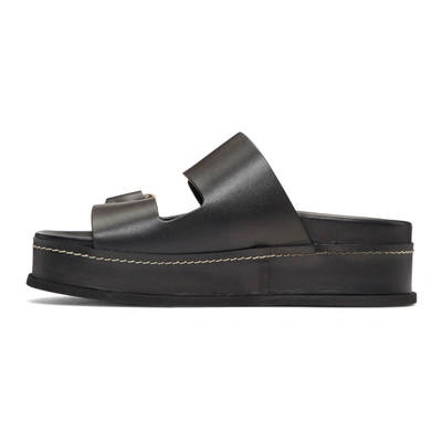 Shop 3.1 Phillip Lim / フィリップ リム Black Freida Double Buckle Platform Sandals