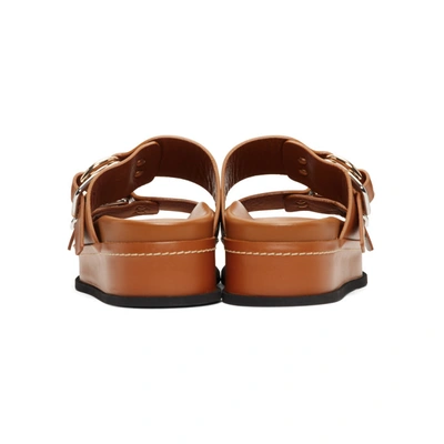 Shop 3.1 Phillip Lim / フィリップ リム Brown Freida Double Buckle Platform Sandals