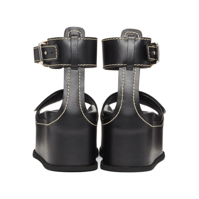 Shop 3.1 Phillip Lim / フィリップ リム 3.1 Phillip Lim Black Freida Platform Sandals In Ba001 Black