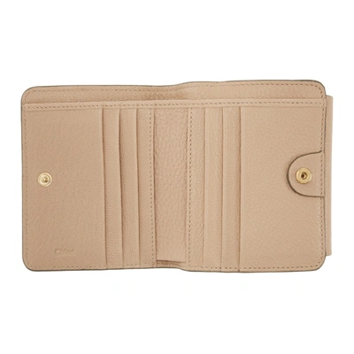 Shop Chloé Chloe Pink Drew Bifold Wallet In 6j5 Cementp