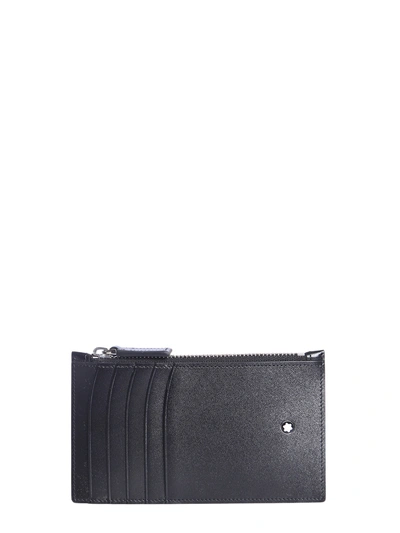 Shop Montblanc Leather Wallet In Black