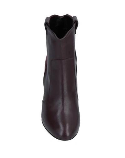 Shop Atos Lombardini Ankle Boot In Maroon