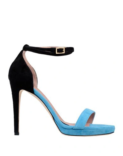 Shop Gianna Meliani Sandals In Sky Blue