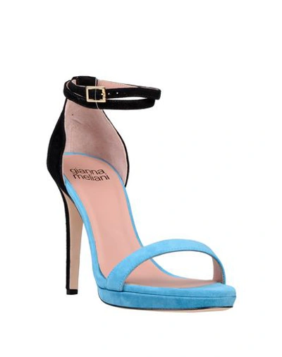Shop Gianna Meliani Sandals In Sky Blue