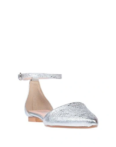 Shop Estelle Ballet Flats In Silver