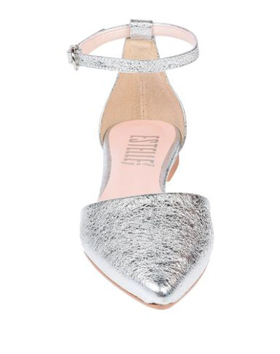 Shop Estelle Ballet Flats In Silver