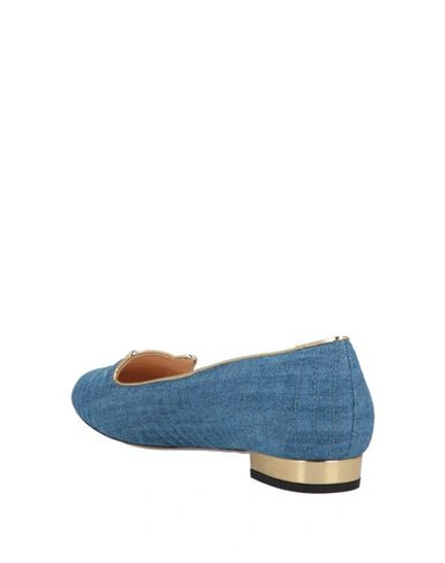 Shop Charlotte Olympia Ballet Flats In Blue