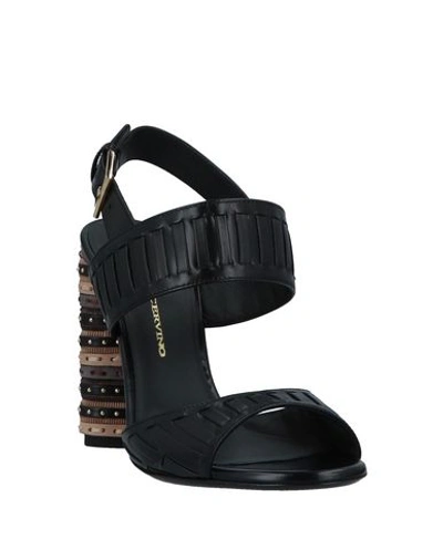 Shop Ermanno Scervino Sandals In Black