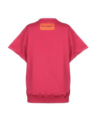 Shop Dolce & Gabbana Sweatshirts In Garnet