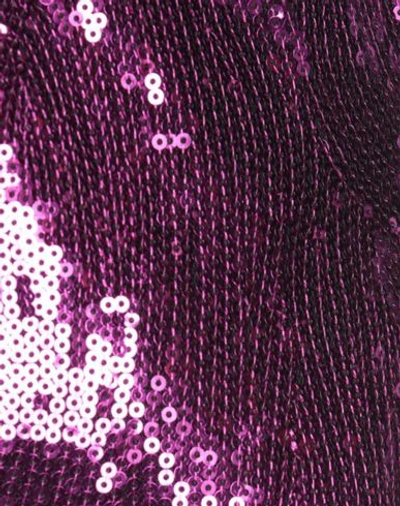 Shop Laneus Pantalone Pailettes Woman Pants Mauve Size 4 Polyester In Purple
