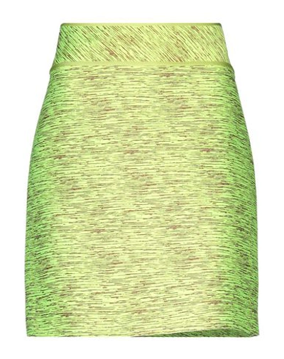 Shop Boutique Moschino Mini Skirts In Green