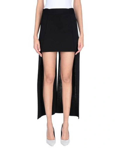 Shop Chloé Woman Mini Skirt Black Size M Polyester, Elastane