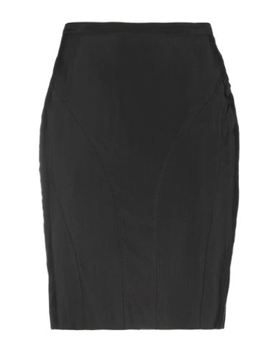 Shop Antonio Berardi Knee Length Skirt In Black
