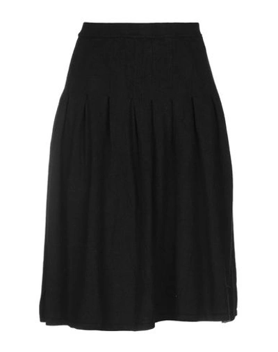 Shop Pierre Balmain Knee Length Skirt In Black