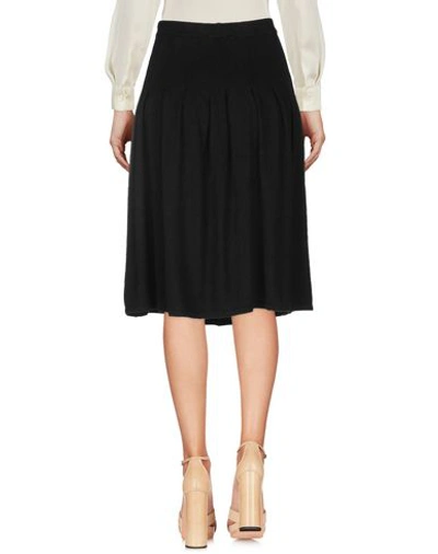 Shop Pierre Balmain Knee Length Skirt In Black