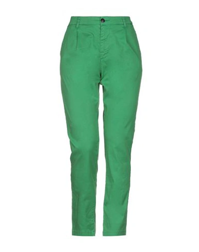 Shop Macchia J Casual Pants In Green