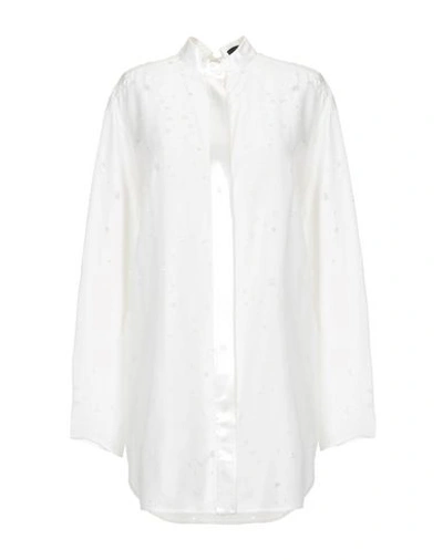 Shop Alexander Wang Solid Color Shirts & Blouses In White