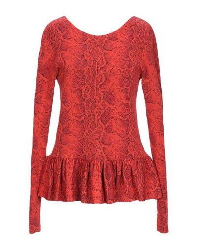 Shop Chloé Woman Sweater Red Size M Viscose, Cotton, Polyamide, Elastane