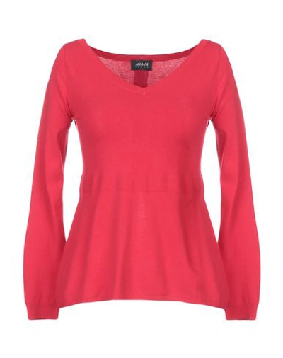 Shop Armani Jeans Sweater In Red