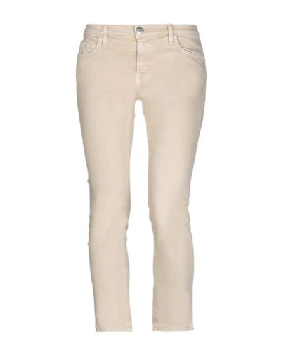 Shop Current Elliott Current/elliott Woman Jeans Beige Size 26 Cotton, Elastane