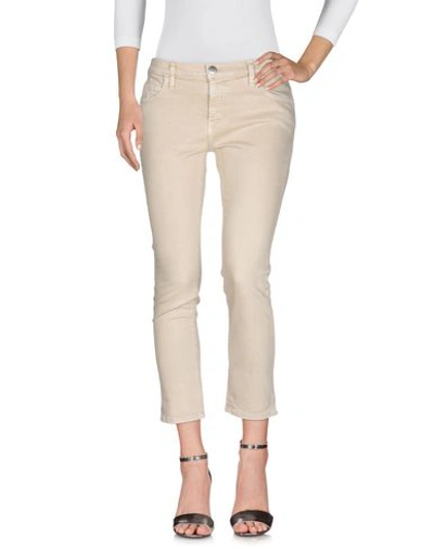 Shop Current Elliott Current/elliott Woman Jeans Beige Size 26 Cotton, Elastane