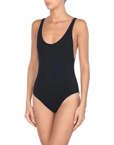 Shop Karla Colletto One-piece Swimsuits In Black