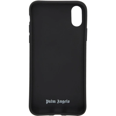 Shop Palm Angels Black Logo Iphone X Case In 1001 Blkwht