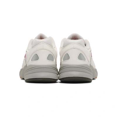 Shop Adidas Originals Grey And Red Yung-1 Sneakers In Grey/royal