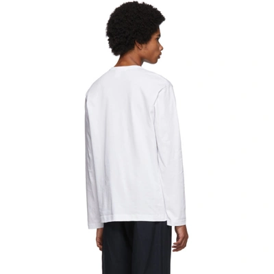 Shop Comme Des Garçons Shirt Comme Des Garcons Shirt White Forever Long Sleeve T-shirt In 4 White
