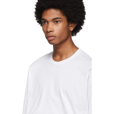 Shop Comme Des Garçons Shirt Comme Des Garcons Shirt White Forever Long Sleeve T-shirt In 4 White