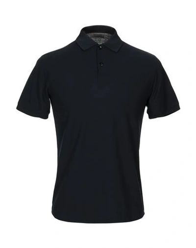 Shop Armani Collezioni Polo Shirts In Dark Blue