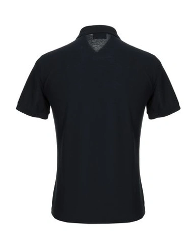 Shop Armani Collezioni Polo Shirts In Dark Blue