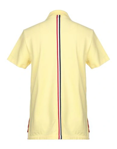 Shop Thom Browne Polo Shirts In Yellow