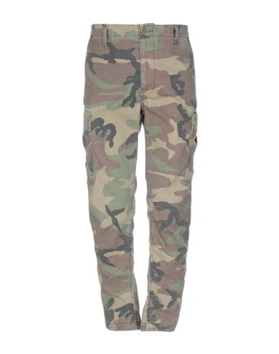 Shop Re/done Pants In Military Green