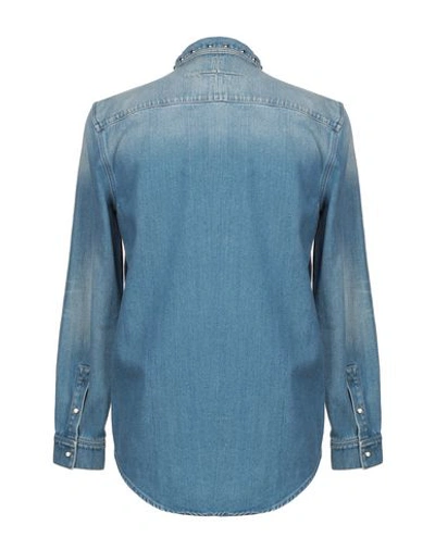 Shop Givenchy Denim Shirt In Blue