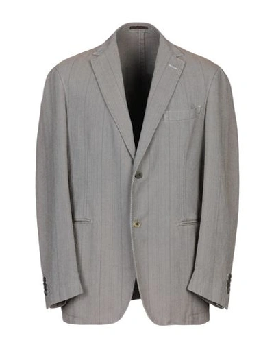 Shop Etro Blazer In Dove Grey