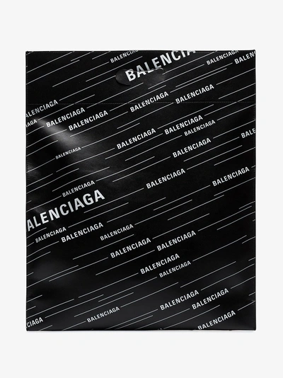 Shop Balenciaga Shopper Mit Logo In Black