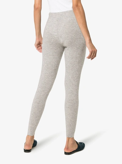 Shop Le Kasha Kenya Cashmere Track Trousers In Grey