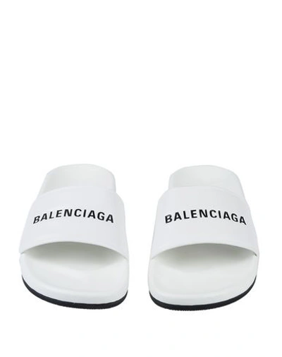 Shop Balenciaga Sandals In White