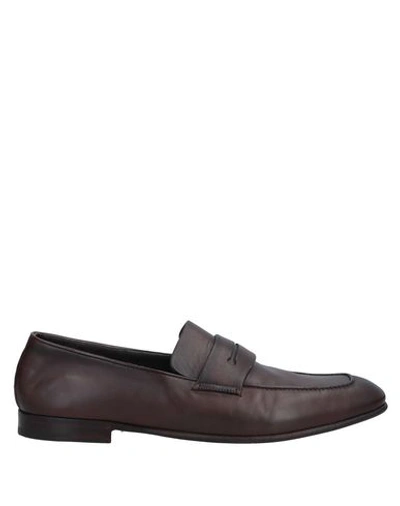Shop Ermenegildo Zegna Zegna Man Loafers Cocoa Size 13 Soft Leather In Brown