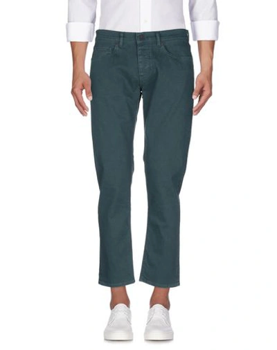 Shop Pence Denim Pants In Dark Green