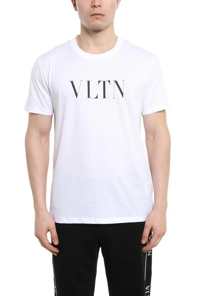 Shop Valentino Vltn Logo T In White