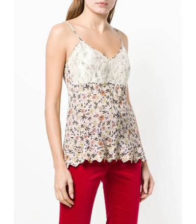 Shop Chloé Floral Blouse In Multicolor