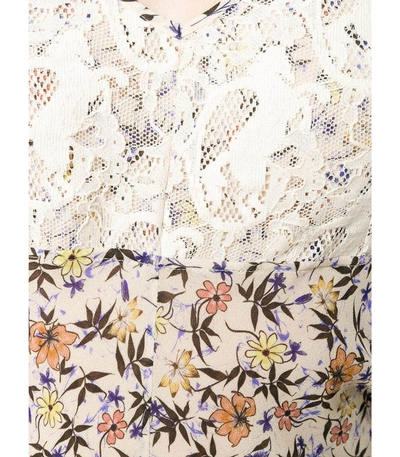 Shop Chloé Floral Blouse In Multicolor